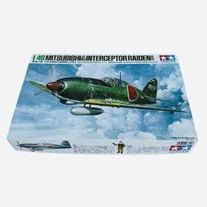 Tamiya 1/48 scale model kit of the Mitsubishi J2M3 Interceptor Raiden